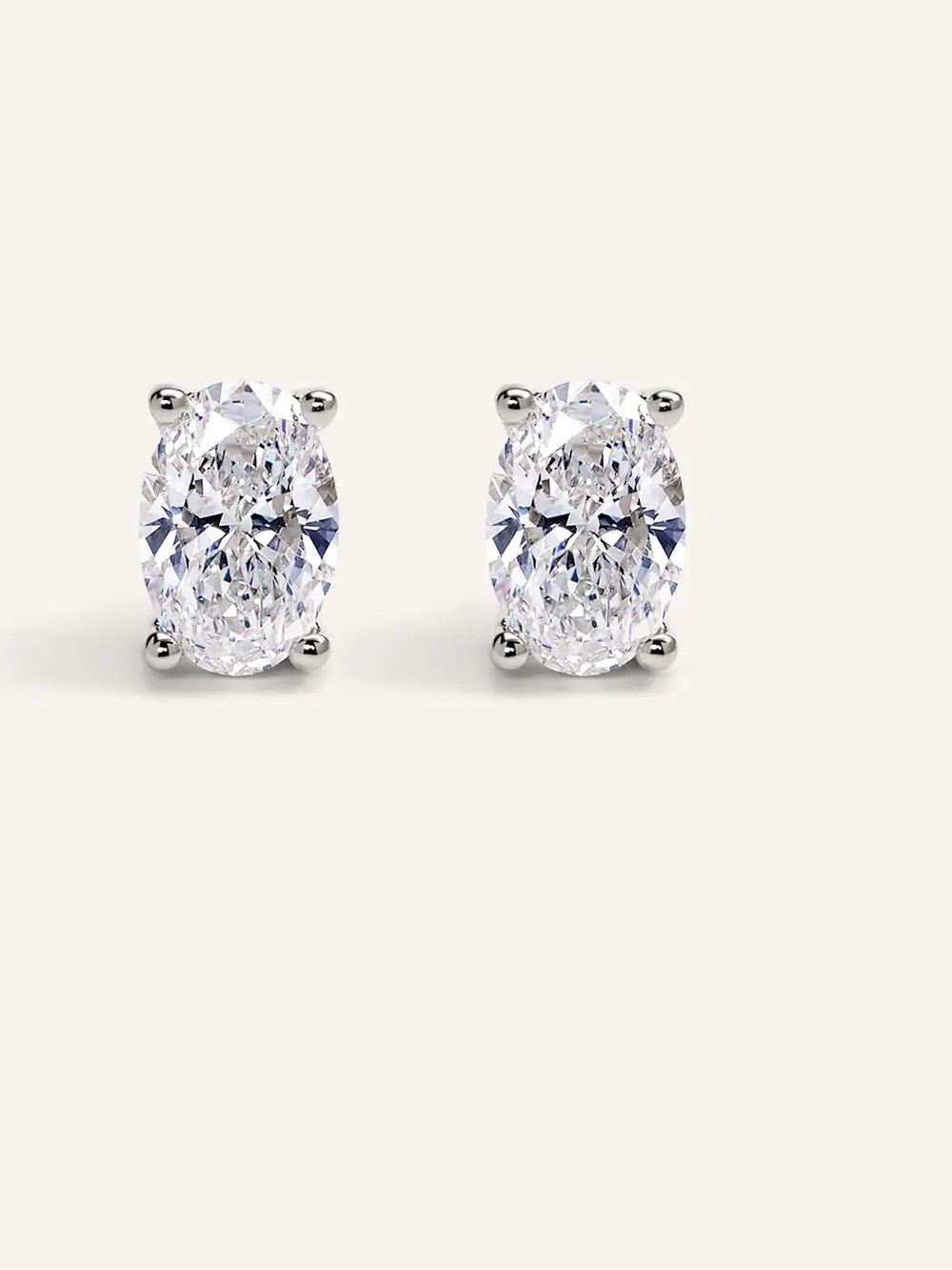 14k 1.5ct Oval Studs